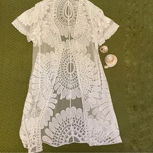 Boho Embroidered Cover up/Kimono